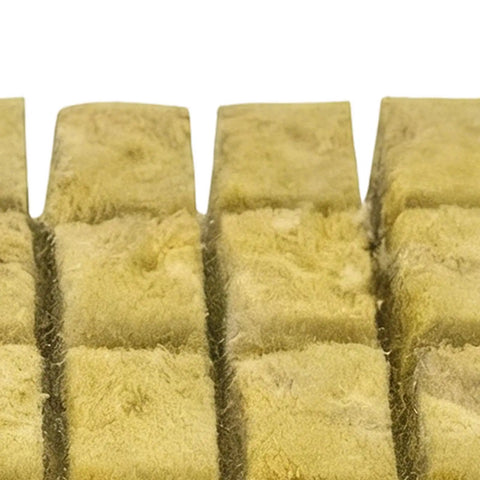 Close-up of hydroponic net pots showing porous design for even water distribution and strong root foundation grow cubes