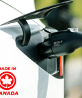 Duo Connect 40 Amp Level 2 EV Charger With 9.6 kW Output UL Listed connected to electric vehicle, made in Canada badge