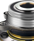Close-up of Front Or Rear Wheel Hub And Bearing Assembly Fits Ford Explorer 2011 2019 And Ford Police Interceptor Utility 2013 2019 5 Lug Non ABS Low Runout Reduces Noise With Beefy Build Quality showcasing detailed build quality.