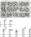 Must-Have 115 Pcs Steel Zerk Grease Nipple Fitting Kit With Spring Seal For M6 M8 M10 Cars At Auto Shop assorted steel fittings in case