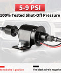 Universal Micro Inline Electric Fuel Pump 12V Low Pressure Five Sixteenths Inch Fittings Quiet Operation For Gasoline And Diesel Vehicles Wide Application E8012S Cross Reference Compatible with wiring instructions shown.