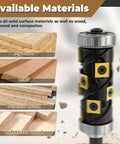 No Sweat 1/2 Inch Flush Trim Router Bit With Dual Top And Bottom Bearings For Dead Simple Wood Trimming On Router Tables And CNC Routers Featuring Swappable Carbide Blades and materials like plywood, MDF, and particle board.