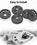5-pack 48P 76T spur gear transmission gear set for One Tenth Slash two wheel drive RC cars, nylon construction, easy install