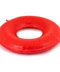 Inflatable Donut Cushion For Tailbone Pain Relief Hemorrhoid Support Sciatica Comfort Seat Ring Pillow in red color.