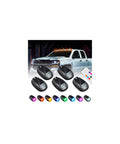 Lit Neon RGB Car Roof Strobe Lights For Cars Trucks SUVs Jeeps RVs Wireless LED Warning Lamps Solar Powered Or USB C