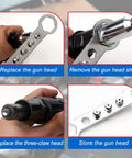 Cordless Car Rivet Gun Adapter Kit With Four Rivet Heads Power Drill Attachment For Auto Body Repairs Universal Tool