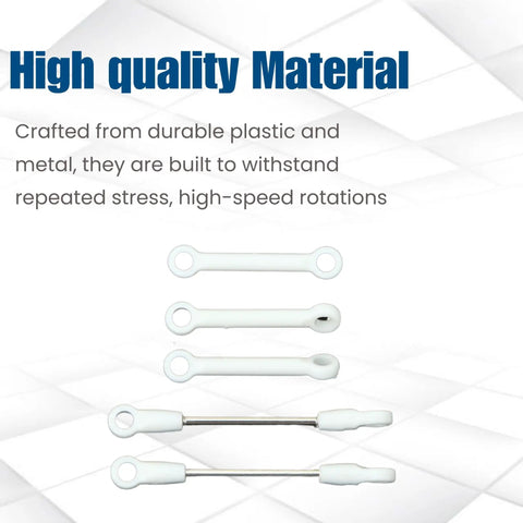 White Connecting Rod Replacement For RC Huey UH 1 Helicopter C032 Era RC Parts Exact Fit Durable Linkage Easy Install