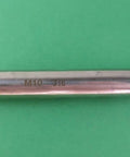AISI 316 Marine Grade Stainless Steel Turnbuckle Rigging Screw Jaw To Jaw Assembly With Locking Nuts on green background.