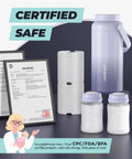 Keep Your Nursing Stash Chill Without Any Stress Using This Leakproof Breast Milk Travel Chiller That Attaches Straight To Pumps And Keeps Fresh Milk Cold All Day Long. Image shows certified safe milk storage products.