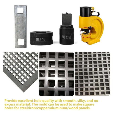 11mm Hexagon Hole Punch Die Set For SPM20 JP20 MHP20 Electric Hydraulic Punch with dies and grid materials