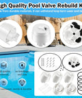 5 Port Pool Valve Rebuild Kit Replacement For Zodiac Valve Compatible With Jandy Polaris Caretaker Pool Valve Includes Pistons
