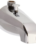 Chrome Tub Diverter Spout For Handheld Shower 1 Inch Nipple Durable Replacement Part For Bath Tub Faucet Easy Install