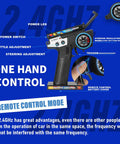 Remote control for 1/14 Scale 4WD RC Car For Adults With Upgraded Metal Chassis And Zinc Alloy Gears Reaches Up To 43 MPH On Off Road Trails