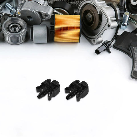 Heavy Duty 2 Pack Heater Hose Connector Plug And Play Fitting For Radiator Coolant Outlet and Auxiliary Water Tank, black adapters.