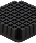 Heavy Duty Pusher Block Assembly For Commercial Food Chopper Replacement with textured surface in solid black color.