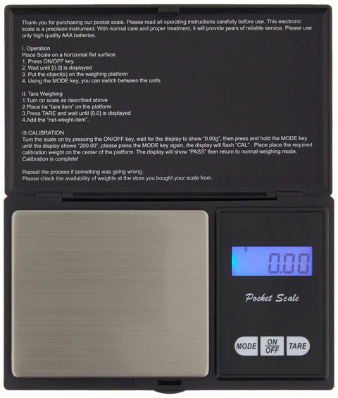 Compact Pocket Digital Scale For Food And Jewelry Delivers 0.01g Precision Up To 500g Ultra Portable Travel Friendly Lightweight Yet Sturdy Battery Included Easy Setup And Clear Readouts For Everyday Use with stainless steel weighing platform and blue backlit display