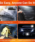 Steps to use Black Car Scratch Repair Pen Quick Fix for Light Scratches Swirl Marks and Scuffs Portable Touch Up Paint Pen for Cars