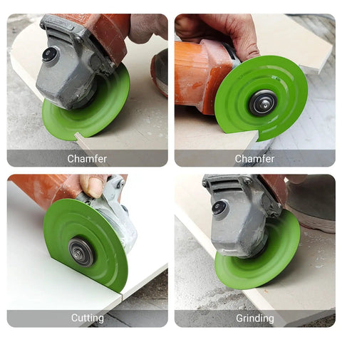 Ultra Thin 0.05 Inch Diamond Grinding Disc For Angle Grinder 4.5 Inch Double Sided Low Resistance Saw Blade in use