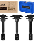 GOOACC 3-piece rear axle bearing puller set with blue case and three black threaded pullers