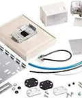 T-4002-301 Pneumatic Thermostat Direct Acting DA 55 to 85 F with white cover, two pipe conversion kit, and HVAC components displayed.