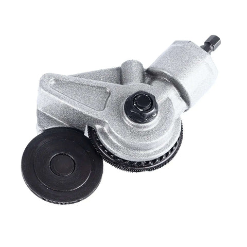 Metal Sheet Nibbler Drill Attachment For Electric And Impact Drills With Titanium Steel 1.6 Inch Cutting Disc 7mm Thick Teeth