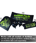 AirShim Inflation Bulbs For Lift Bags Black 3 Pack Built To Last With Universal 1/4 Inch Valve Stem Fittings Easy Secure Replacement Latex Rubber Construction with model numbers visible