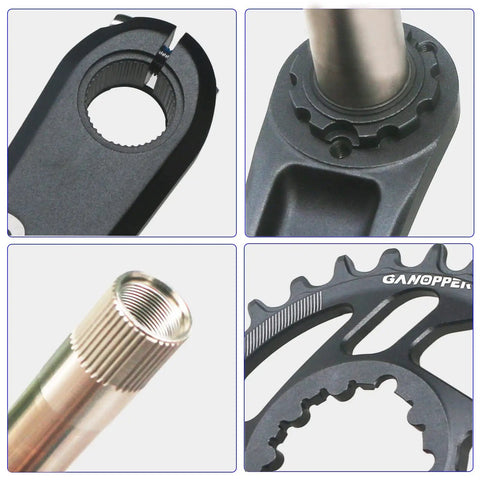 175Mm MTB Crankset With 30T Narrow Wide 104 BCD Chainring 50Mm Chainline details and components for rugged trails