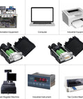 DB9 Solderless Breakout Connector Set - RS232 D-Sub 9-Pin Male and Female Adapters with related industrial equipment and devices.