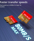 Two Pack 128GB Micro TF Card With Adapter High Speed UHS I C10 A1 Memory Card For Tablet Phone Camera Car Audio Game Console Great For Expanding Storage Across All Your Devices with 80MB/s transfer speed