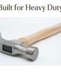 2 Pack Wood Sledge Hammer Handle Replacements For 2 3 And 4 Lb Hammers With Wood And Steel Wedges 12.5 Inch Length Ball Peen Hammer Handle Replacement Wood Tool Handle Bulk Buy For DIY Pros close-up of hammer head and wooden handle