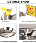 Details of Two Pack Wall Mounted Emergency Eye Wash Station For First Aid With Dual Nozzles Filtered Water Flow Easy Eye Irrigation Sign Workplace Safety Must Have