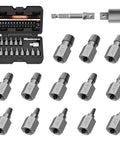 Direct-Connect 15 Piece Screw Extractor Kit For Three Eighth Inch Drive Multi-Spline Easy Out Removers displayed in case