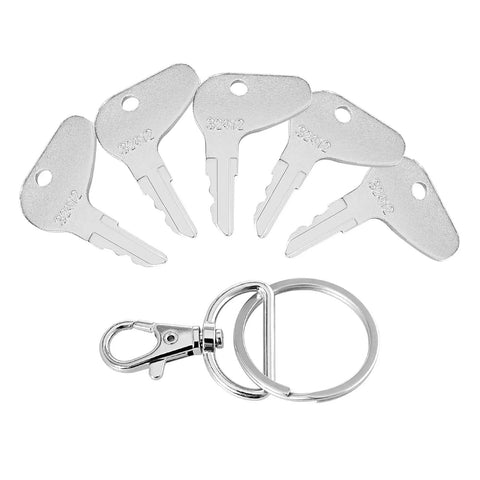 Ignition Key Replacement Kit 5 Piece For Kubota Mahindra Mitsubishi Case Cad Tractors And Construction Equipment Replaces 32412