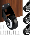 4-Pack 2-Inch Gate Wheels With Vertical Mount Anti-Sag Support For Dropping Wooden Doors And Furniture, Anti-Friction Casters