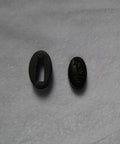 Iron Fuchi Kashira Set For Samurai Swords Koshirae Tsuka Ferrule End Cap Pommel Fit, shown against a neutral background