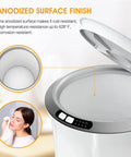 Open lid view of Large Towel Warmer For Bathroom With 4 Heating Modes Auto Shut Off Fits Up To Two 40x70 Towels.