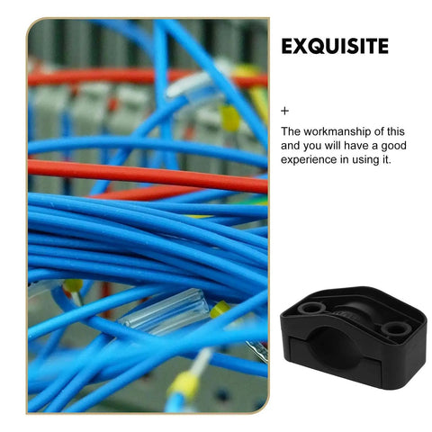 Heavy Duty Black Plastic Cable Clamps Plug And Play Wire Fasteners For Electrical Panels And Power Cords No Fuss Slick Mounting