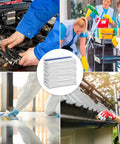 White Cotton Blend Shop Towels 60 Pack Bulk 22x44 Inches B Grade Cleaning Rags For Auto Industrial And Commercial Use Absorbent Terry Towels Box Built Tough For Spills And Wipes In Busy Shops And Garages