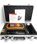 Split Type Vibration Meter With Mechanical Accelerometer And Fault Detector, Pro Grade Handheld Vibration Tester For Bearing Condition, LCD Backlight, Auto Shutoff, Low Battery Indicator, GM63B in carrying case