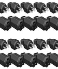 20 Piece Extension Cord Plug Replacement Ends Kit With 10 Male And 10 Female Connectors For NEMA 5-15P 5-15R 125V 15A 2 Pole 3 Wire