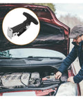 Rugged Heavy Duty 5 Piece Rubber Latch Set Built To Last Flexible T Handle Draw Hasp Hood Lock installation on truck hood
