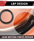EFIELD copper press-fit 1/2 in x 1/2 in 90° elbow fittings, pack of 10 for copper tube connections