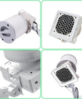 Pro Grade 60W Nail Dust Collector With Serious Suction For Salon And Home Use, adjustable arm, detailed view of industrial vent