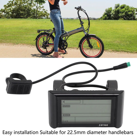 Real Time Battery Meter Display For Ebikes And Scooters With 5 Pin SW900 Waterproof Panel Dope LCD Gauge Tracks Power Usage Durable ABS Build 25cm Cable Easy Install Low Maintenance