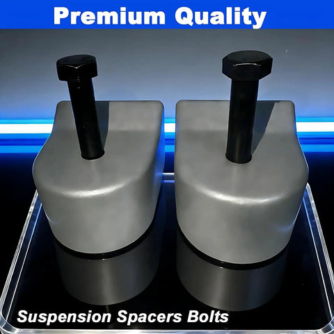 Ford F250 F350 Super Duty 2 Inch Billet Aluminum Suspension Leveling Kit 4WD Heavy Duty Bolt On Front Lift spacers and bolts