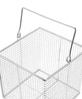 Heavy Duty Pro Grade Stainless Steel Ultrasonic Jewelry Cleaner Basket With Fine Mesh Filter For Precision Parts And Delicate Laboratory Items For Equipment Cleaning And Batch Washing, 23x15x15 cm