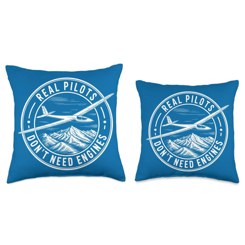 Glider Club Throw Pillow For Soaring Sailplane Fans With Thermals Ridge Soaring Towplane Launches And Final Glide Focus The Ultimate Gift.