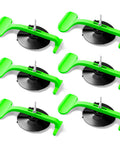 Heavy Duty Suction Cup Clamp Set For Car Convertibles And Windshields, 6 Pack Glass Repair Kit with green ABS body.