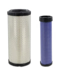 Two-stage air filter kit, dual elements for Kubota skid steer loaders SSV65 SSV65C SSV75 SVL75 SVL75C SVL75-2 SVL75C-2 replaces P827653 P829332