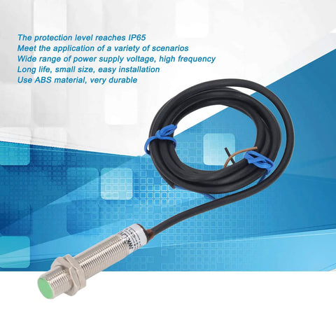 Five Pack M12 X1 Non Embedded Inductive Proximity Switches PNP IP65 6 To 30 V DC 2mm Detection Distance Approach Sensor shown